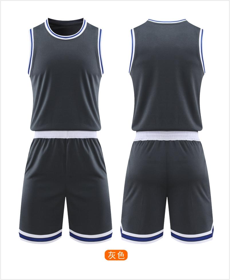 246# Basketball Suit Double Pockets Interlaced Slits