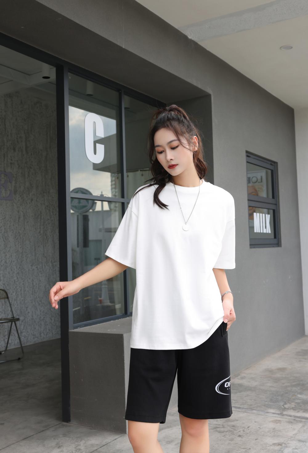 75020#260g double yarn trendy brand drop shoulder round neck