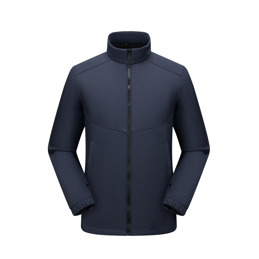 A6 style stand collar soft shell T800 composite fleece jacket, YKK zipper [main model]