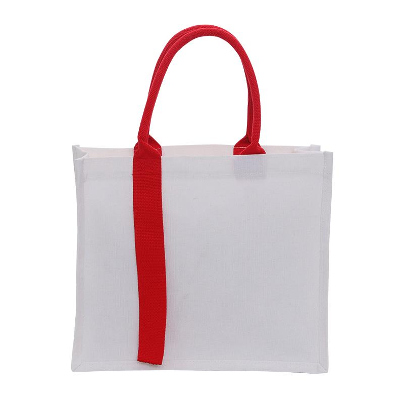 HZ023 Cultural and creative three-dimensional coated ribbon canvas bag