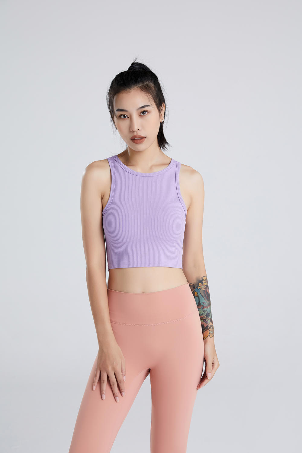 2107 Yoga Sports Vest Single Top (without bra)