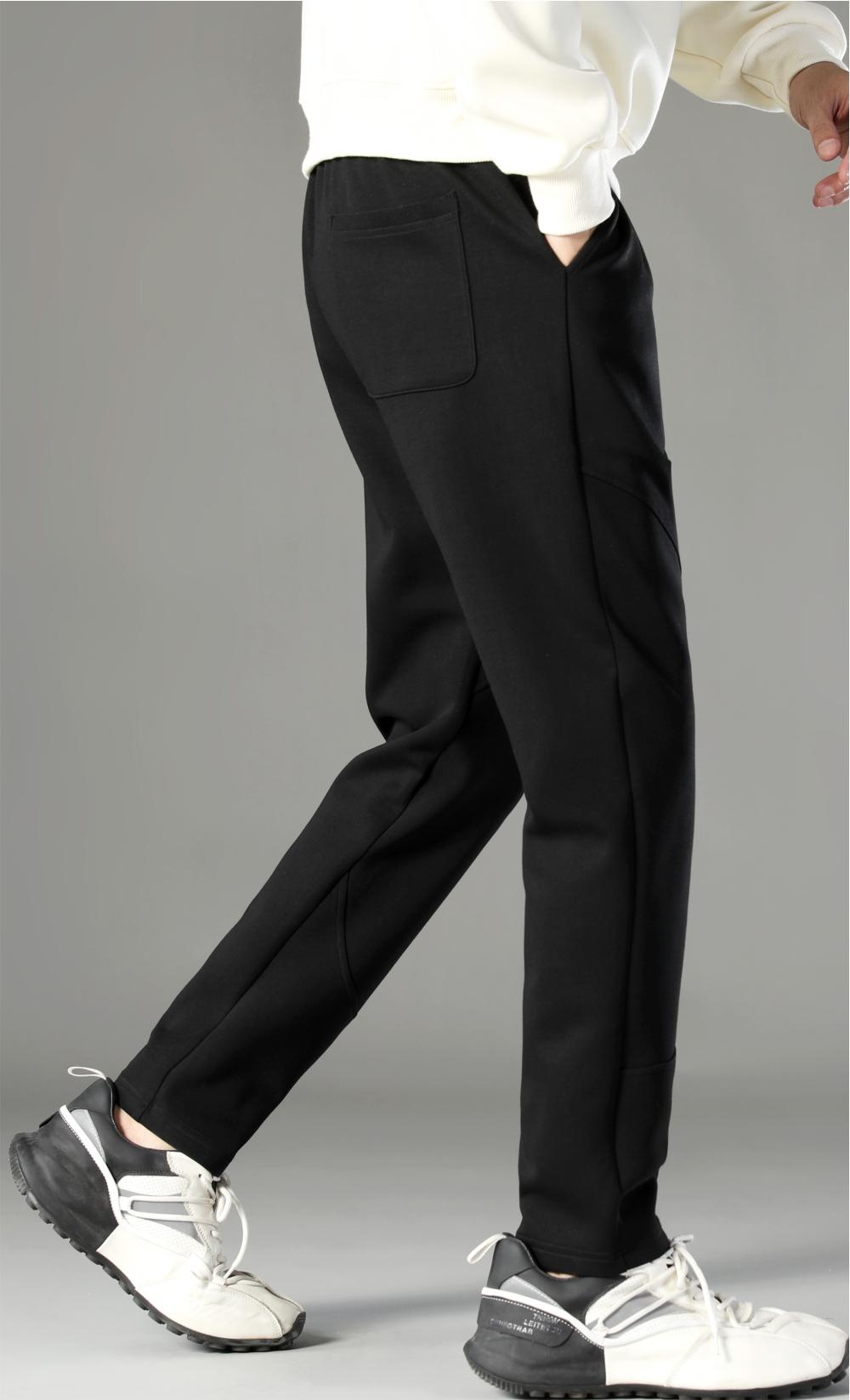 724173# 320g cotton straight trousers