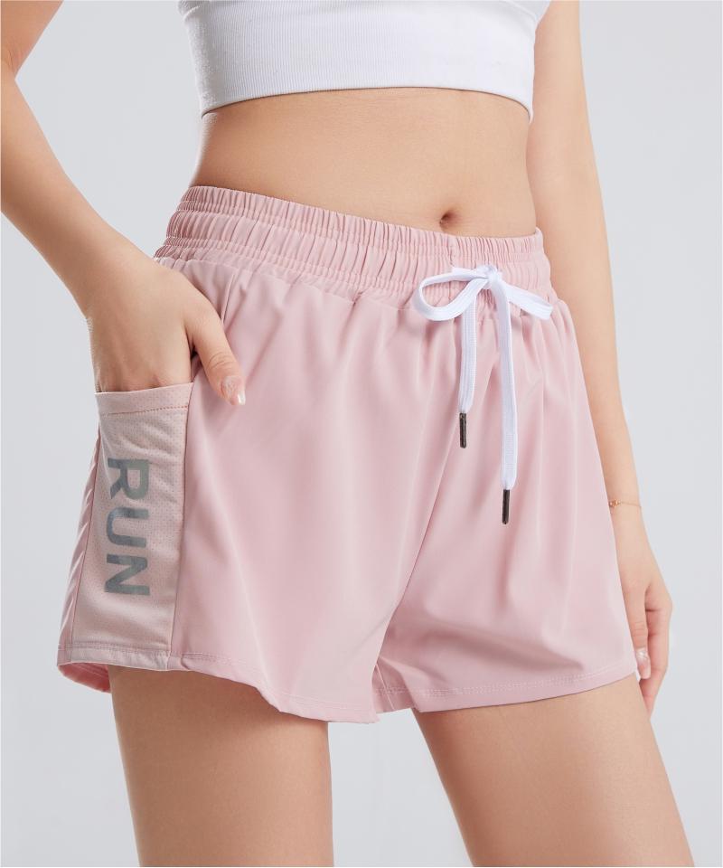 014# Women Double-layer Shorts Three-quarter Pants