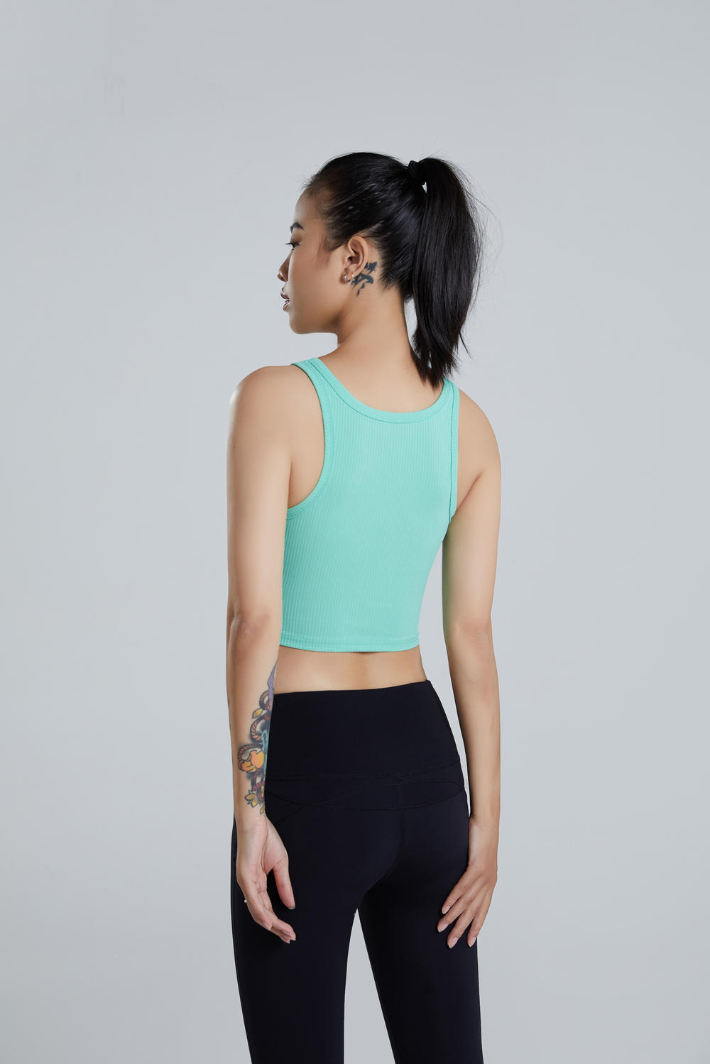 2107 Yoga Sports Vest Single Top (without bra)