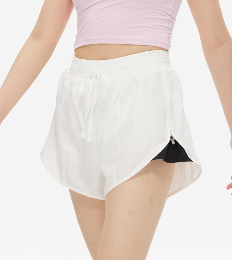 028# Women Double Layer Shorts Three Pants