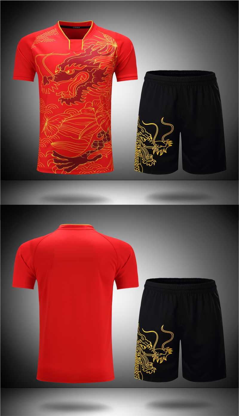 202# male, 302# female + children clothing dragon boat suit table tennis badminton suit