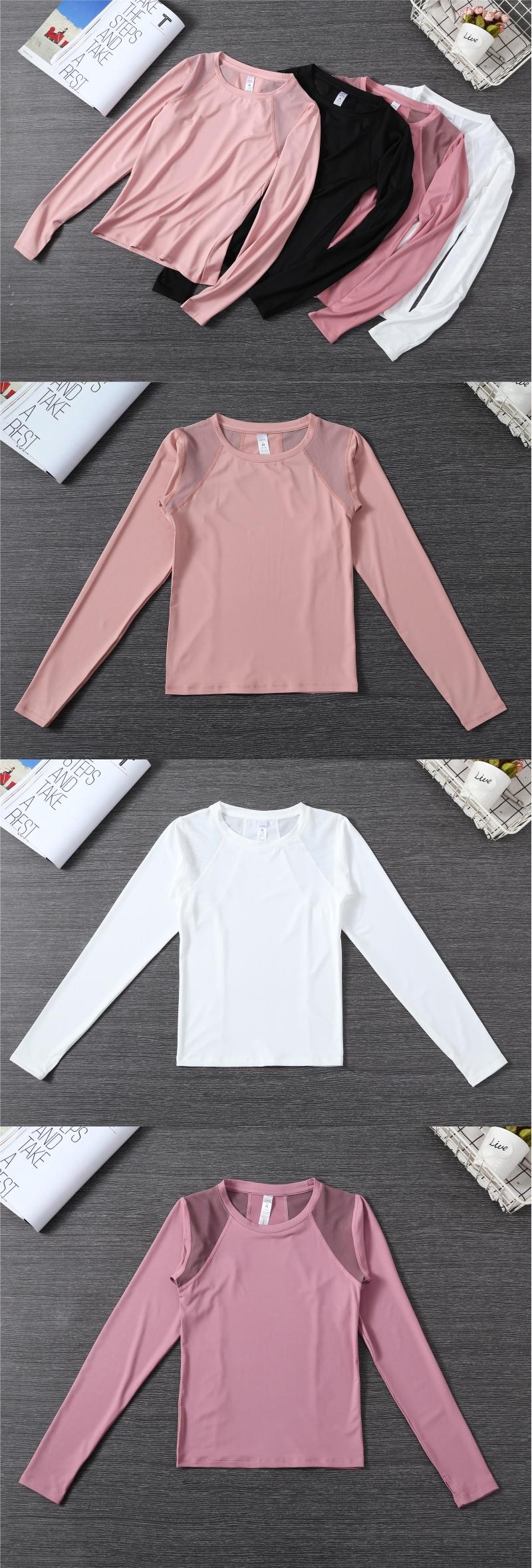 304# Women elastic long-sleeved fitness top