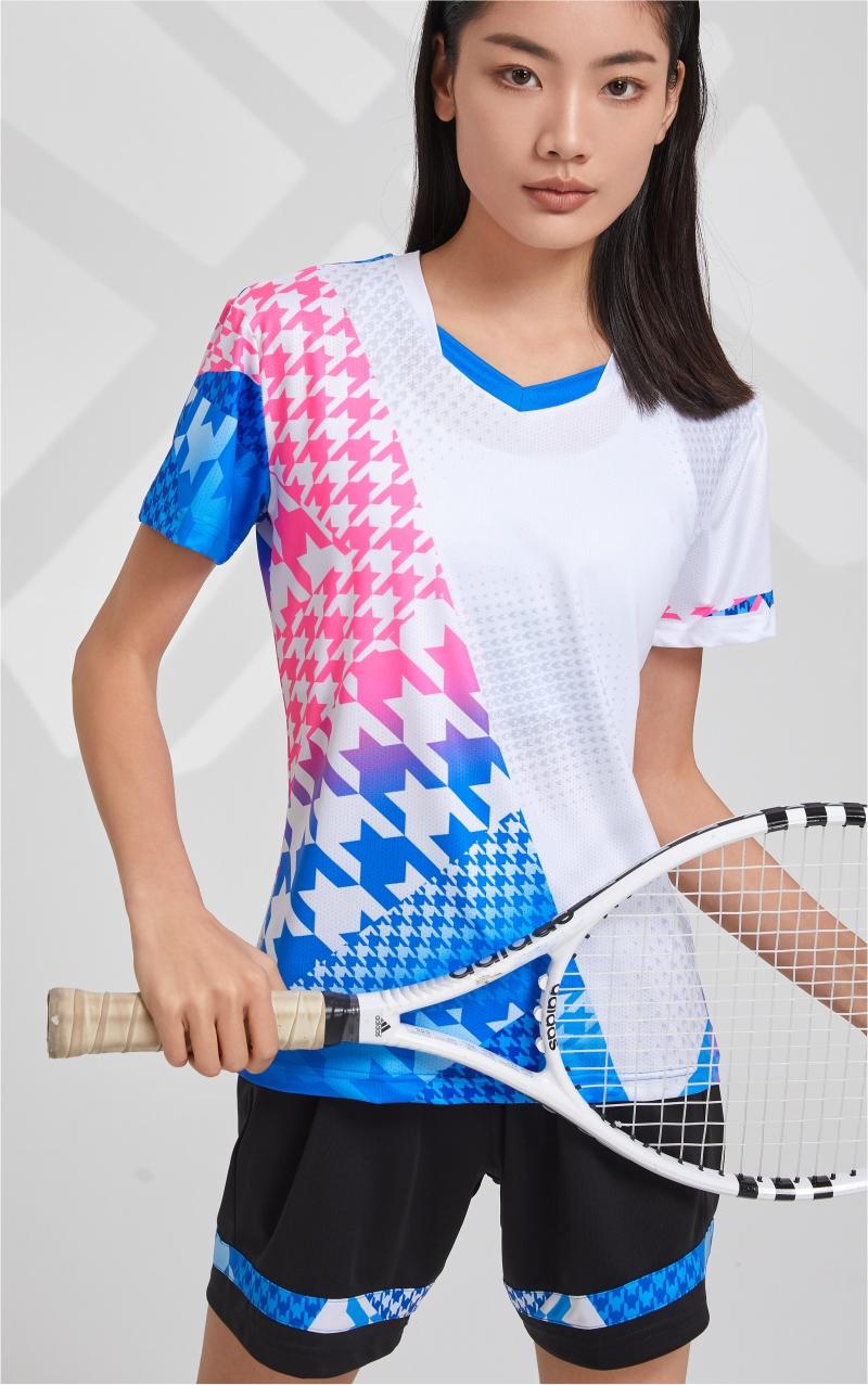 7902A men table tennis, badminton and volleyball tops, 7902B women and children clothing