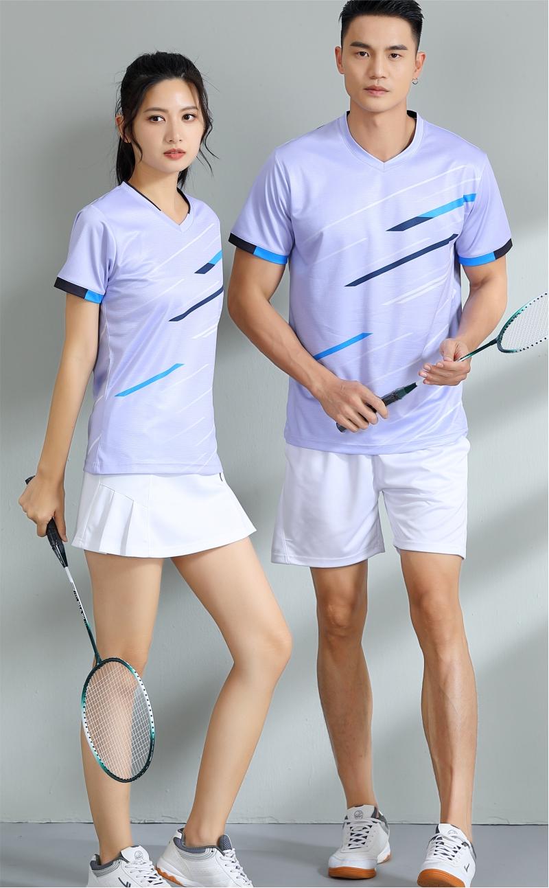 7512A men table tennis, badminton and volleyball tops, 7512B women tops