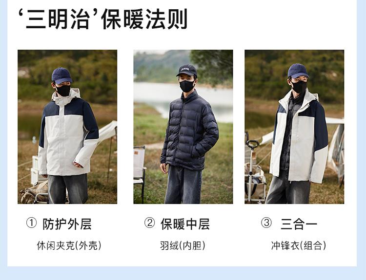 [2024 New Outdoor] 09AS-1 Couple Down/3-in-1 Jacket