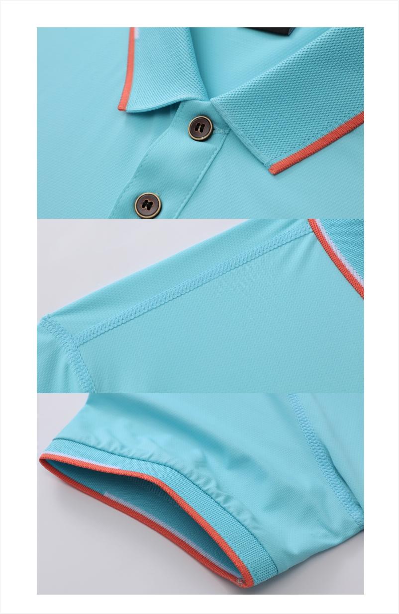 322121# Nylon pique lapel polo shirt