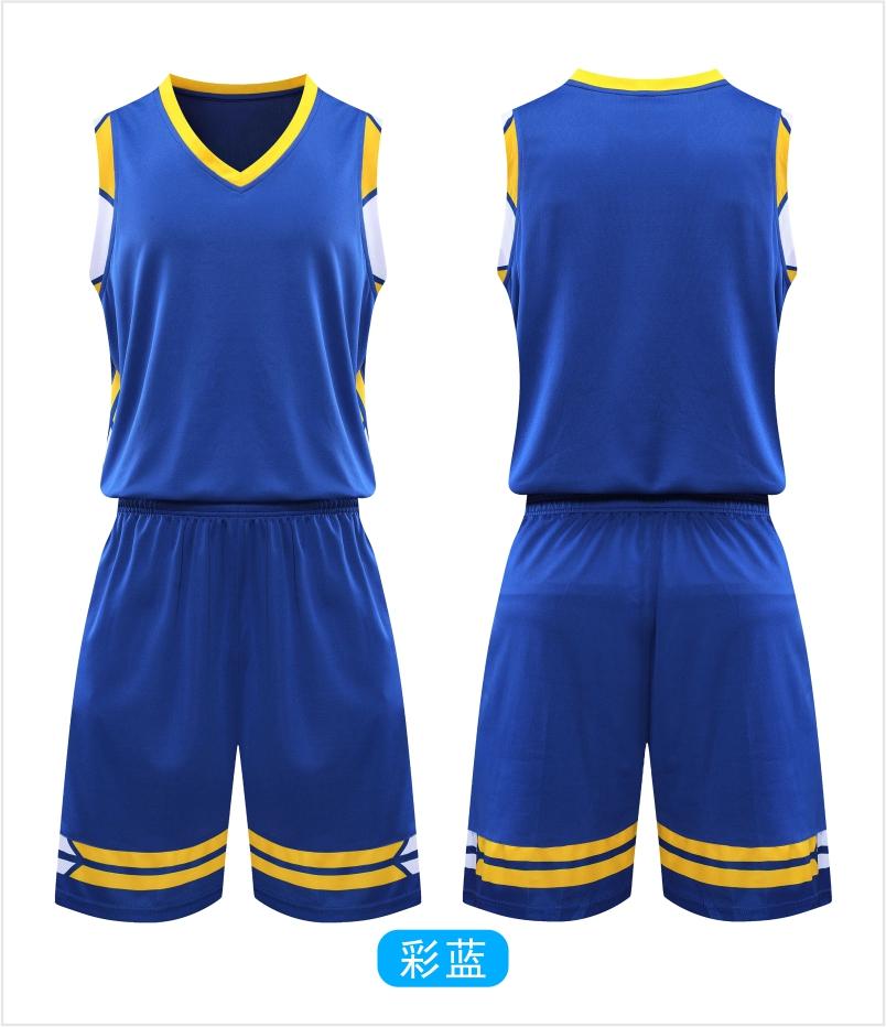 L2017# Adult children basketball uniform suit double pockets