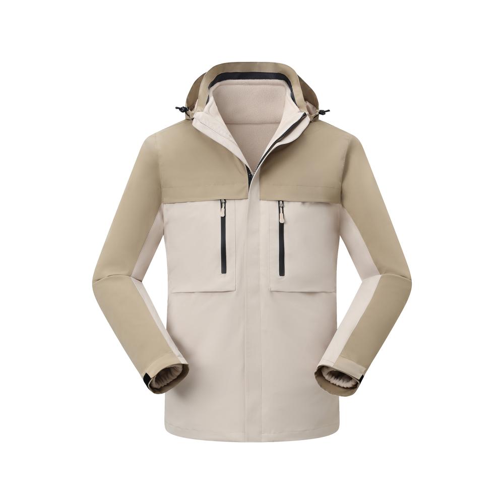 85 three-in-one color matching down detachable jacket