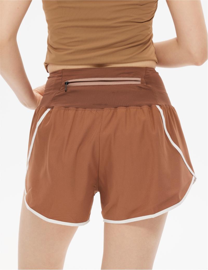 026# Women Double Layer Shorts Three Pants