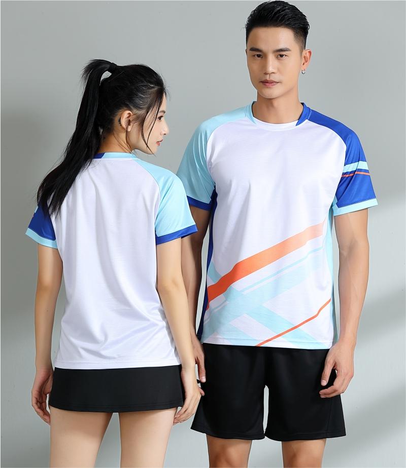 7507A men table tennis, badminton and volleyball tops, 7507B women and children clothing