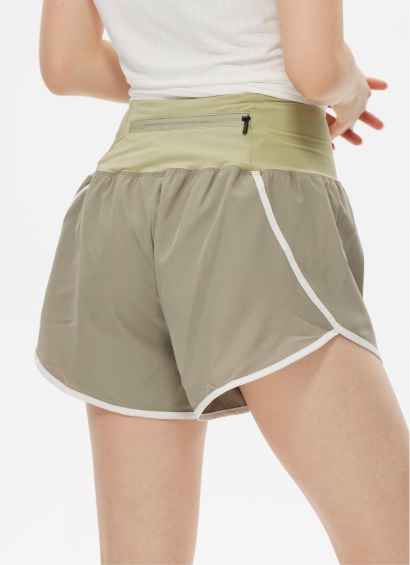 026# Women Double Layer Shorts Three Pants