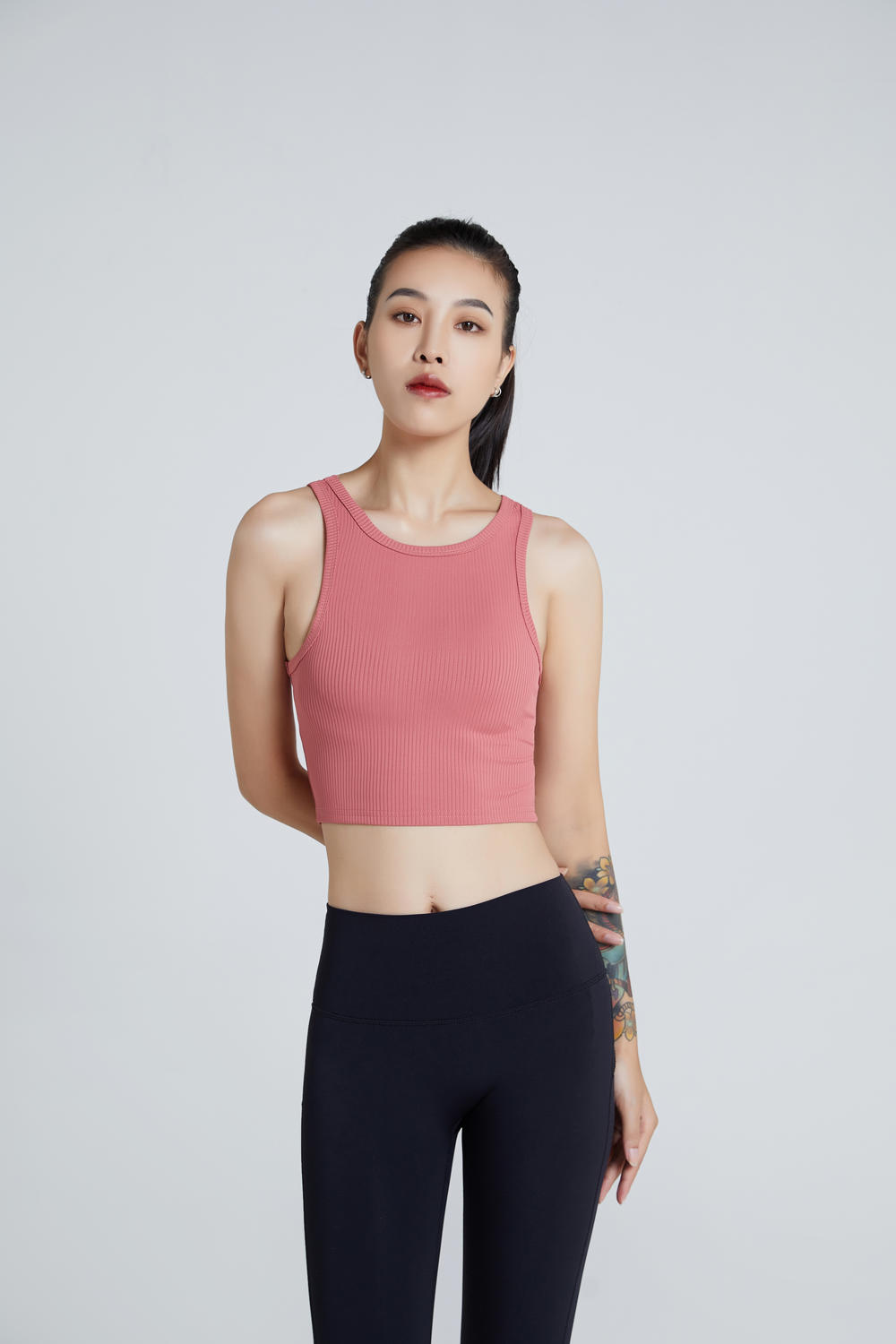 2107 Yoga Sports Vest Single Top (without bra)