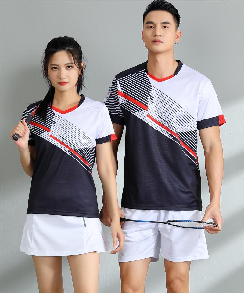 7505A men table tennis, badminton and volleyball tops, 7505B women and children clothing