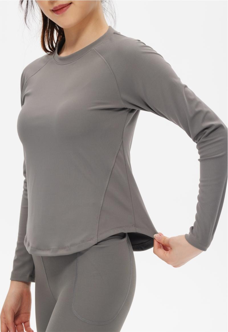 305# Women elastic long-sleeved fitness top