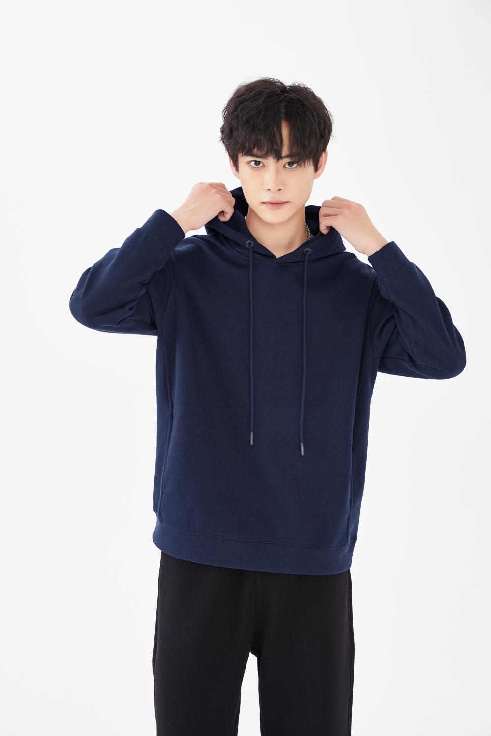 5168# Trendy brand drop shoulder pullover hoodie