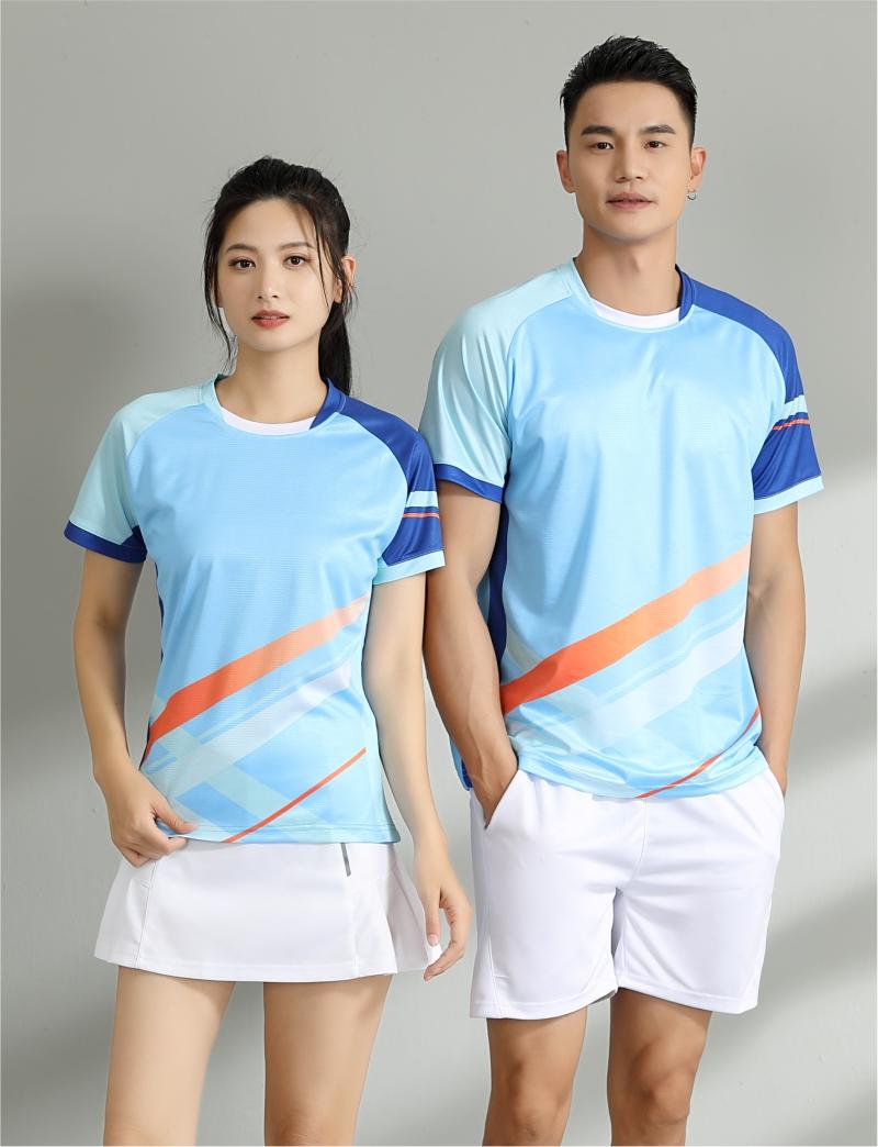 7507A men table tennis, badminton and volleyball tops, 7507B women and children clothing