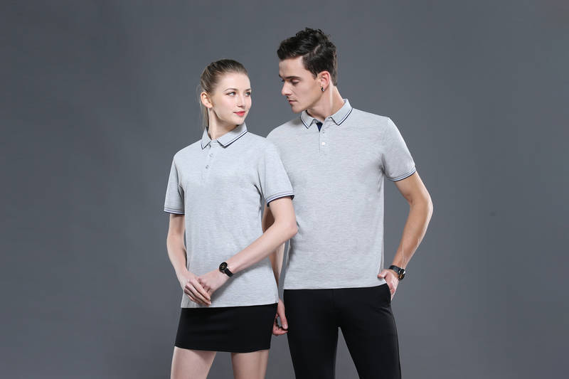 6886# Cotton Polyester Short Sleeve Lapel 200g