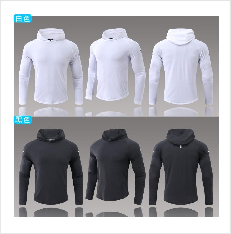 C-02# Long-sleeved quick-drying hooded sweatshirt