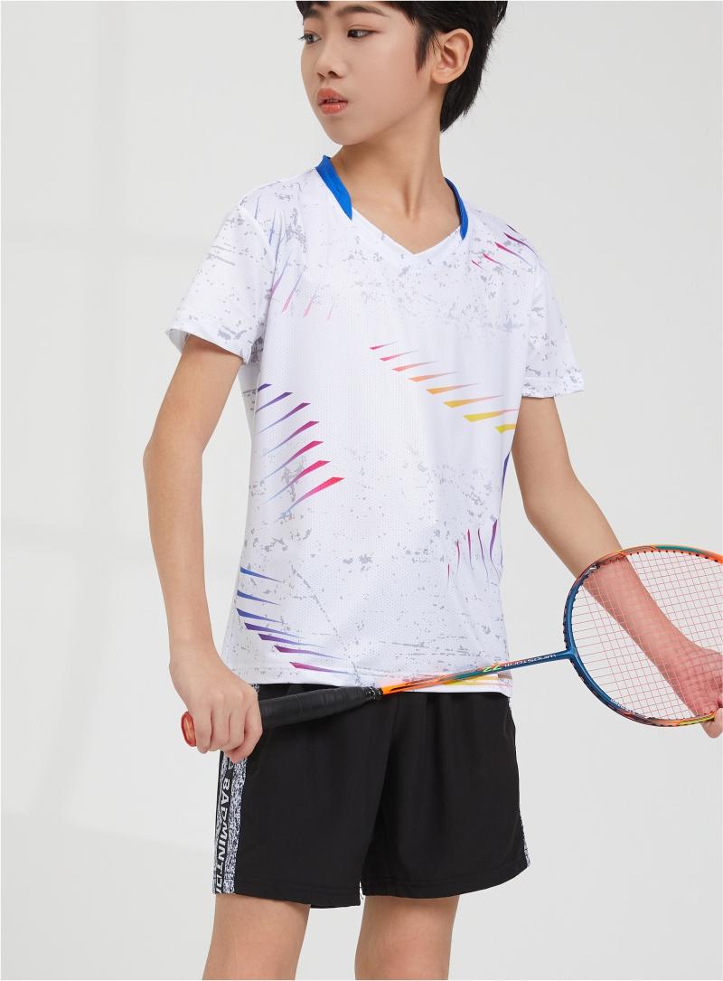 7905A men table tennis, badminton and volleyball tops, 7905B women and children clothing