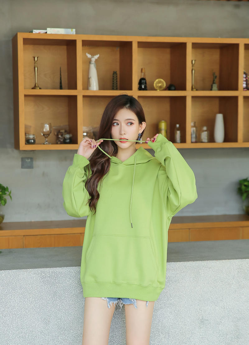 213# 500g new loose-fitting silver fox velvet pullover sweatshirt