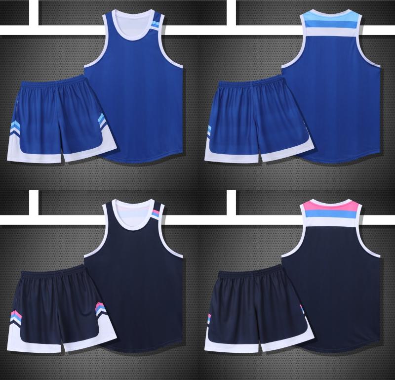 252# American basketball uniform with full body printing and double pockets