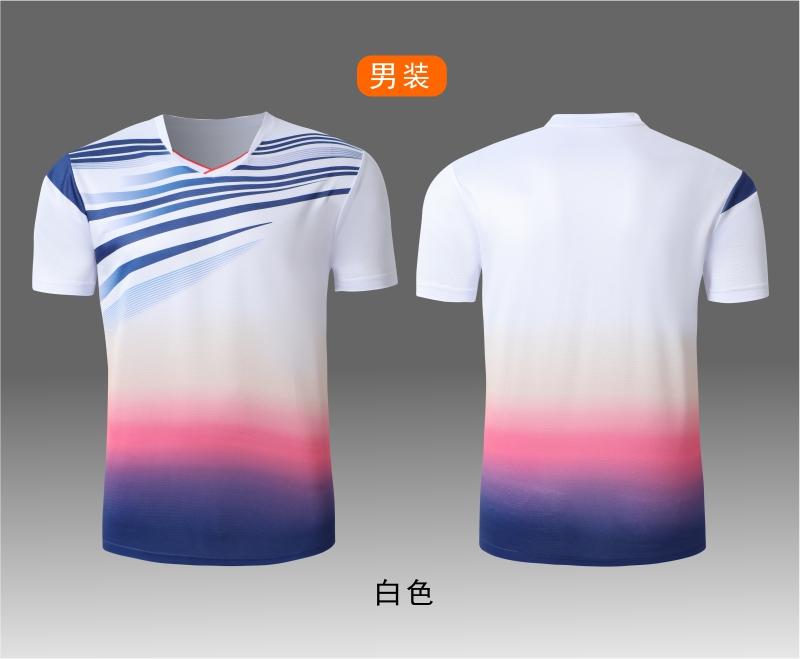 7503A men table tennis, badminton and volleyball tops, 7503B women tops