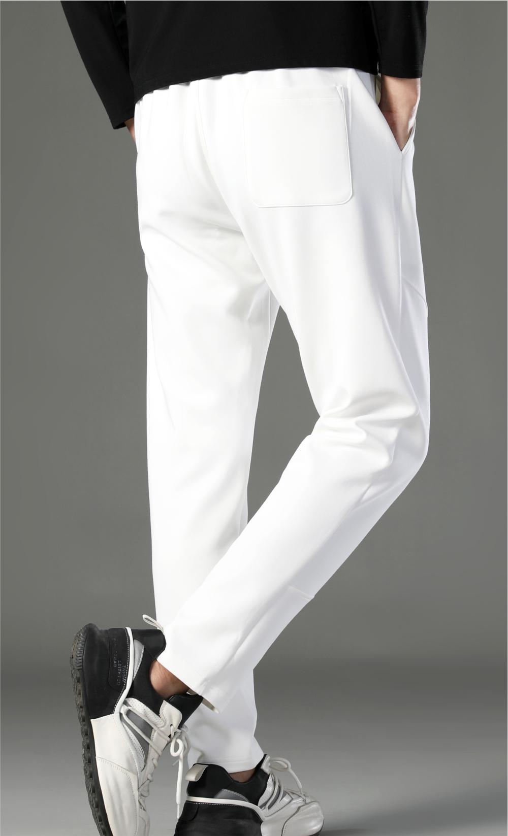 724173# 320g cotton straight trousers