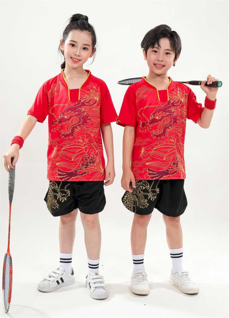 202# male, 302# female + children clothing dragon boat suit table tennis badminton suit