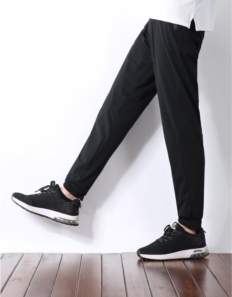 792370# Nylon tapered trousers