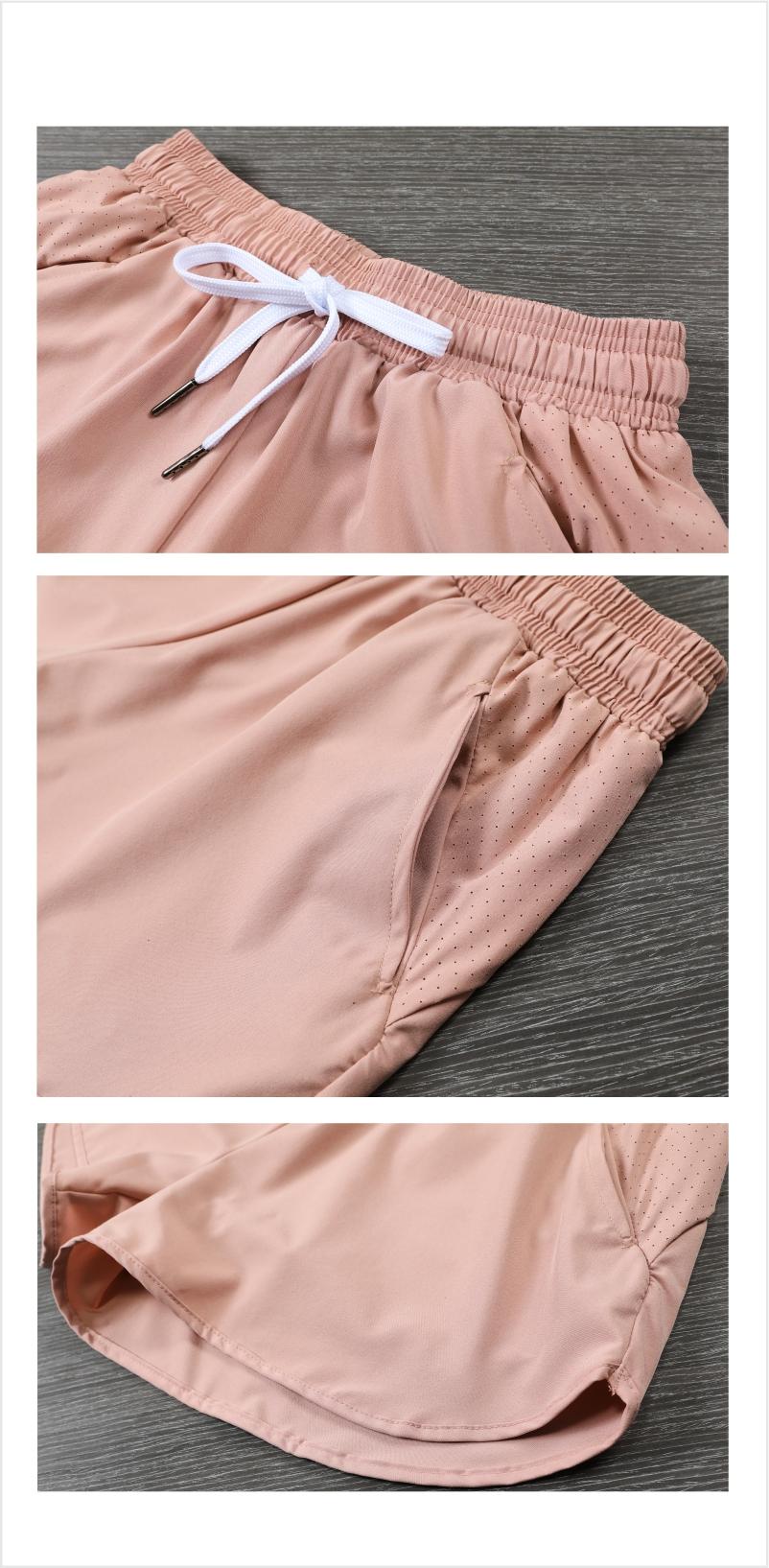 019# Women Double Layer Shorts Three Pants