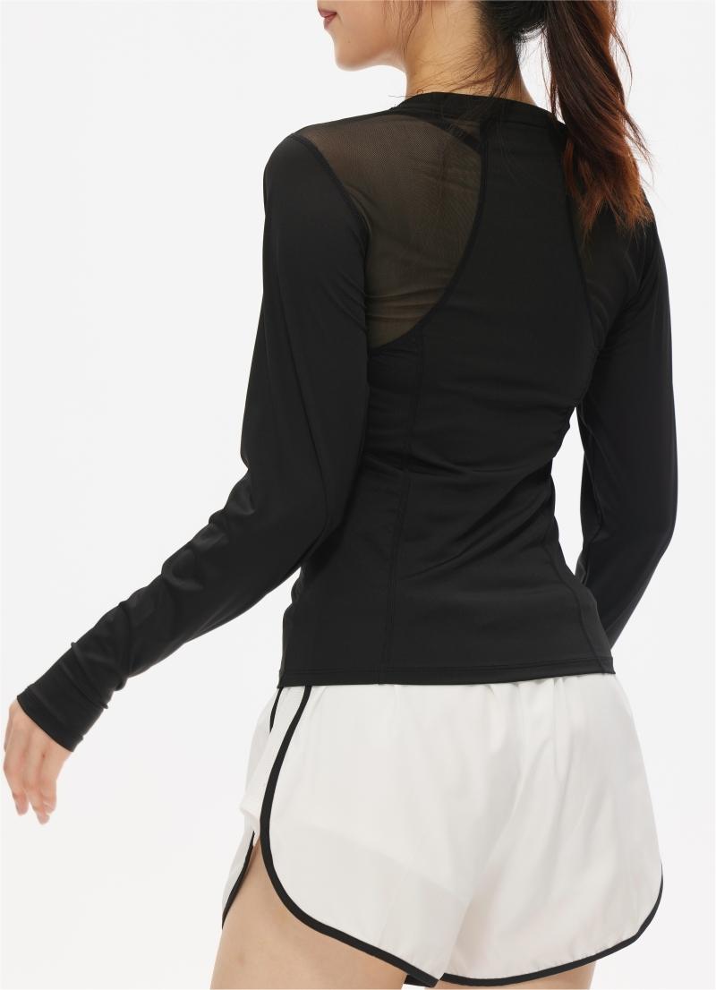 304# Women elastic long-sleeved fitness top