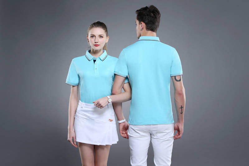 6886# Cotton Polyester Short Sleeve Lapel 200g