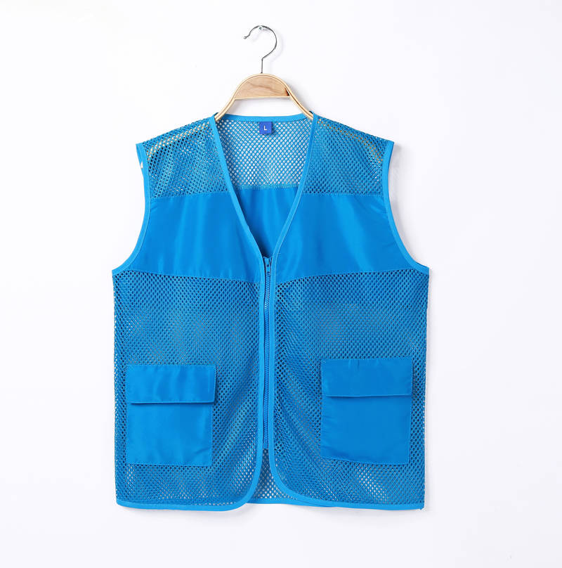 1805 peach fishing net vest with pockets