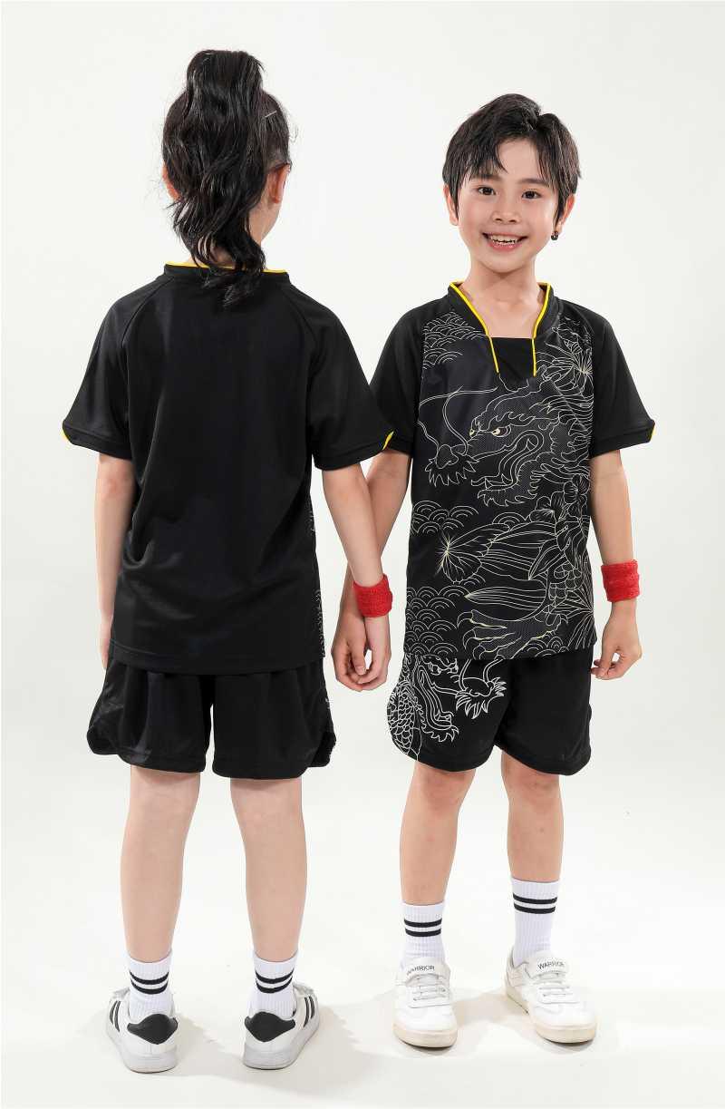 202# male, 302# female + children clothing dragon boat suit table tennis badminton suit