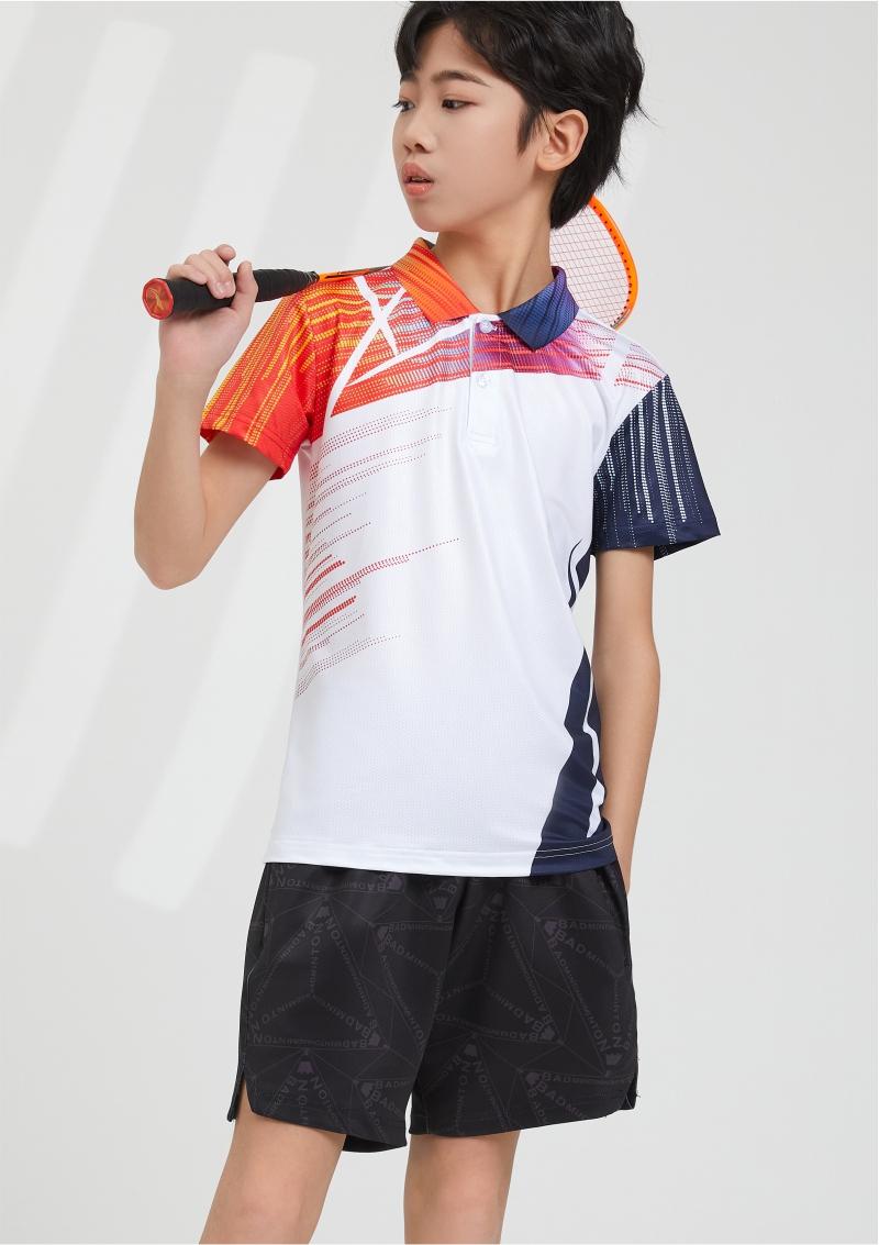 7901A men table tennis, badminton and volleyball tops, 7901B women and children clothing