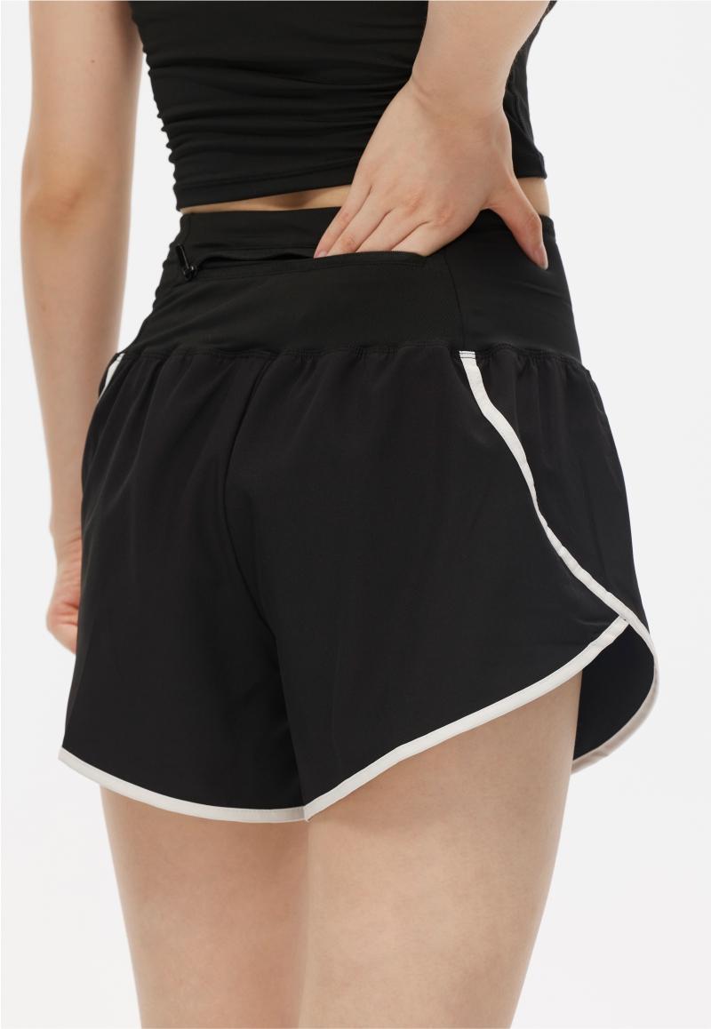 026# Women Double Layer Shorts Three Pants