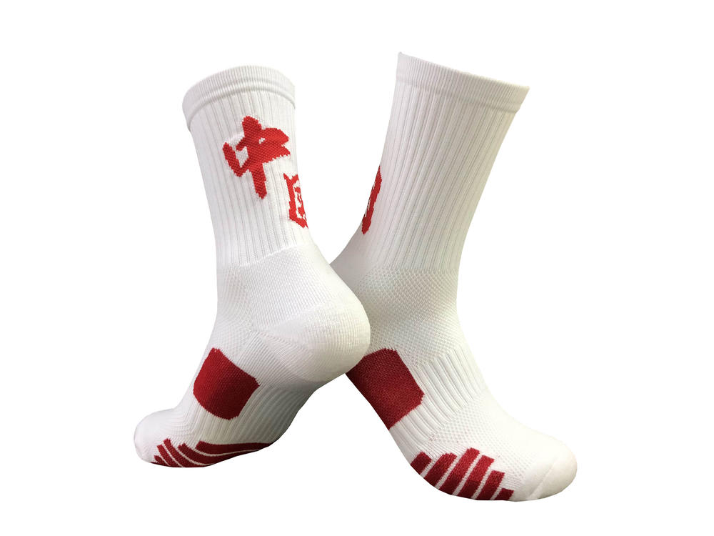 DML7651 Adult High Top Non-slip Basketball Socks