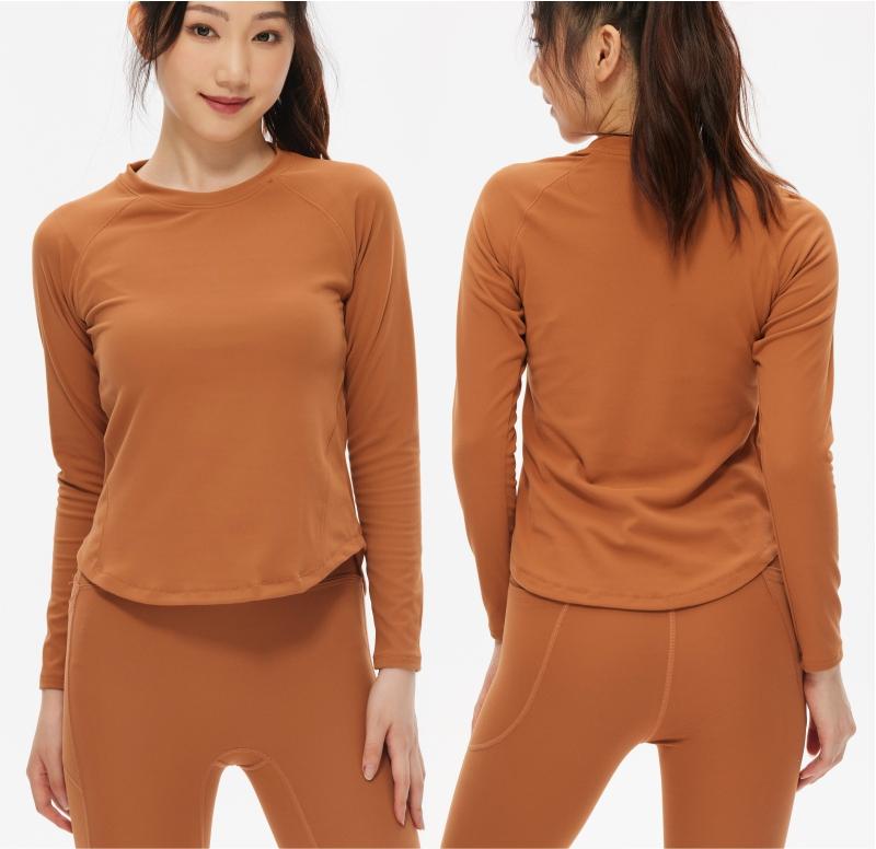 305# Women elastic long-sleeved fitness top