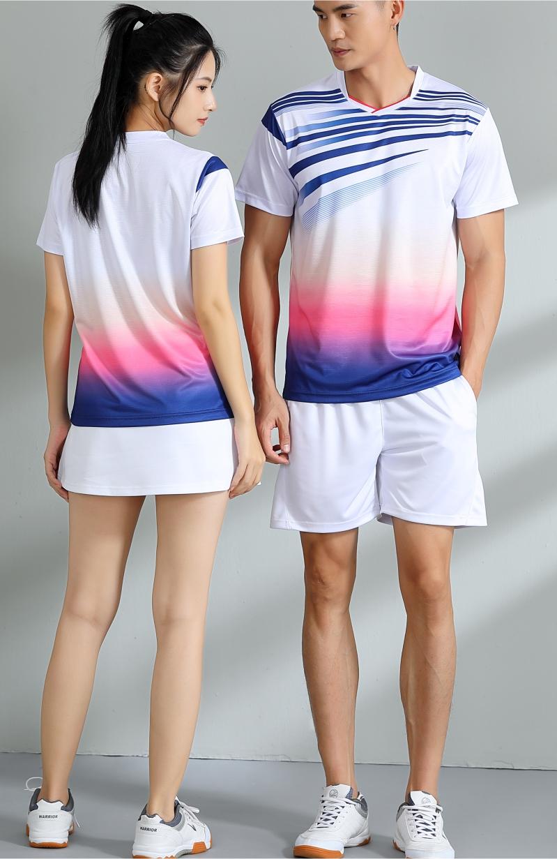 7503A men table tennis, badminton and volleyball tops, 7503B women tops