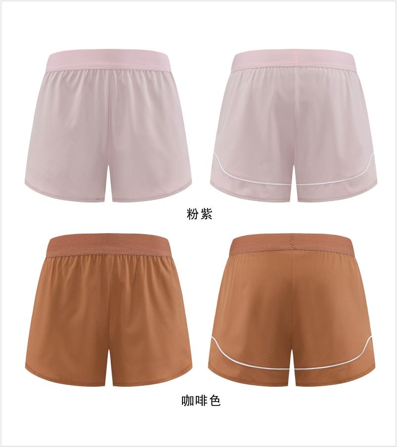 031# Women Double-layer Shorts Three-quarter Pants