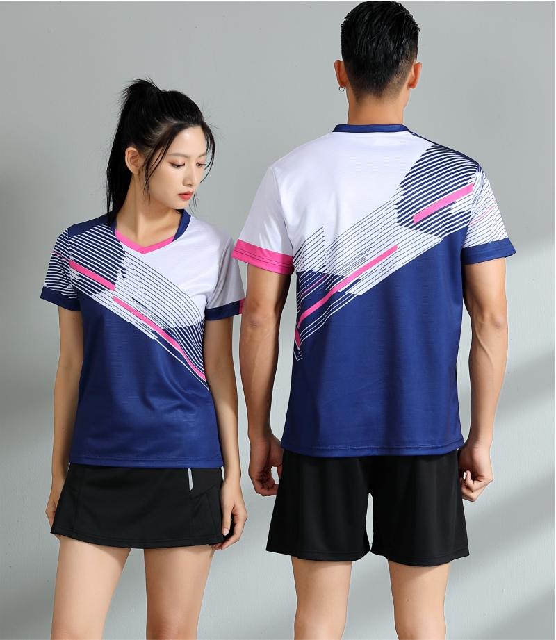 7505A men table tennis, badminton and volleyball tops, 7505B women and children clothing