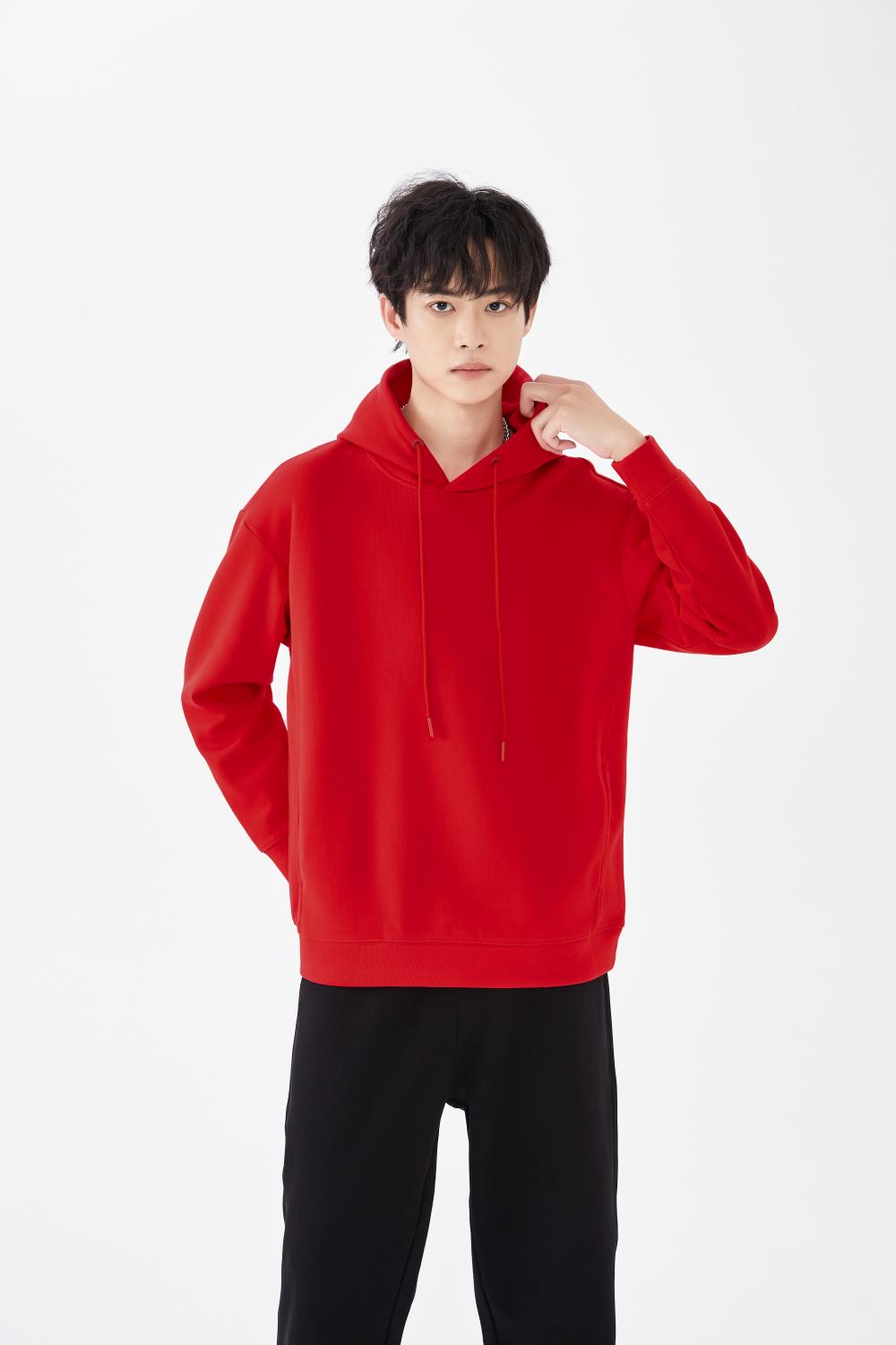 5168# Trendy brand drop shoulder pullover hoodie