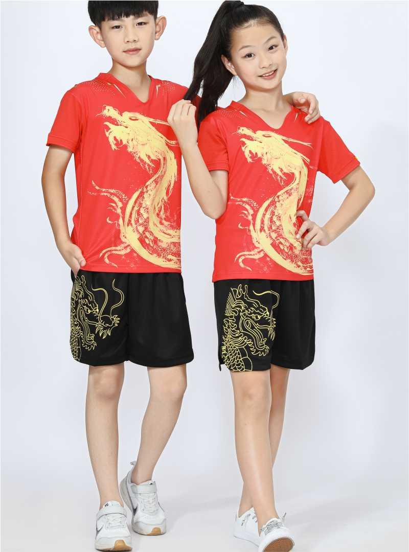 250# Men Clothing, 350# Women + Children Clothing Dragon Boat Clothing Table Tennis and Badminton Suit