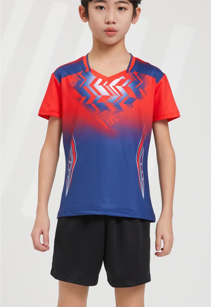 7906A men table tennis, badminton and volleyball tops, 7906B women and children clothing