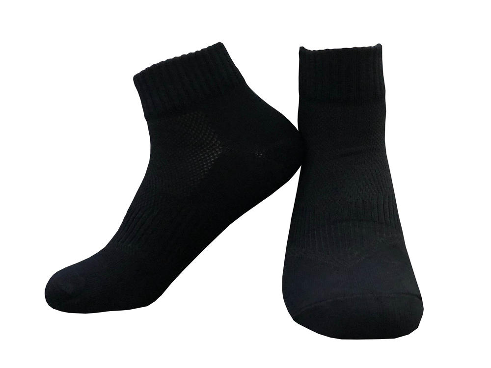 COP002 Adult Plain Cotton Low Top Socks